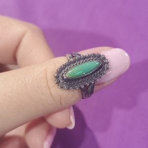 Sterling and turquoise ring size 6